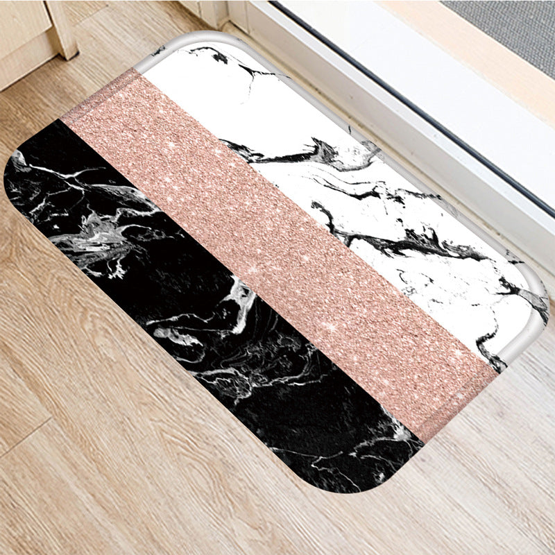 Striped Non-slip Mat Decorative Carpet Kitchen Mat