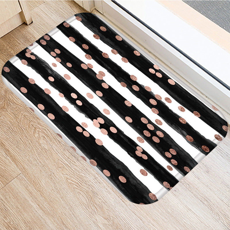 Striped Non-slip Mat Decorative Carpet Kitchen Mat