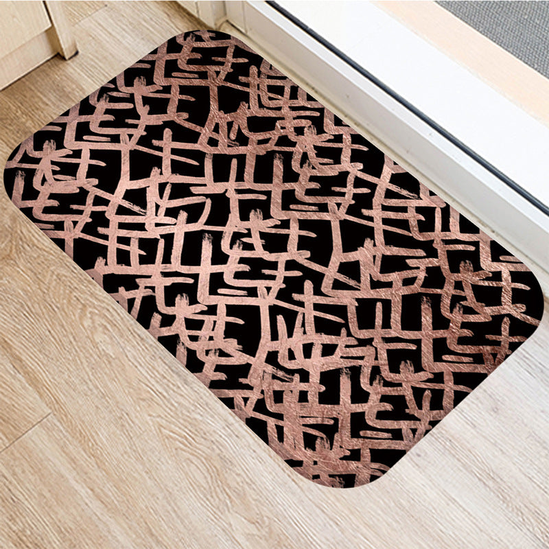 Striped Non-slip Mat Decorative Carpet Kitchen Mat