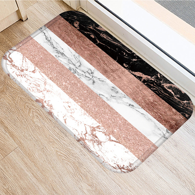 Striped Non-slip Mat Decorative Carpet Kitchen Mat