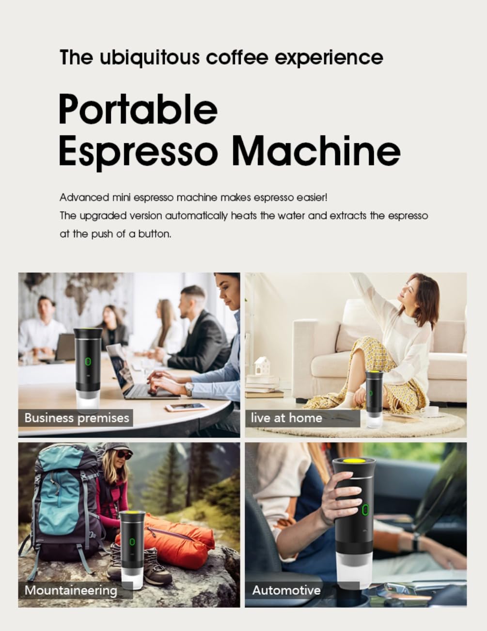 Electric Car Outdoor Travel Portable Capsule Coffee Machine Portable Espresso Machine