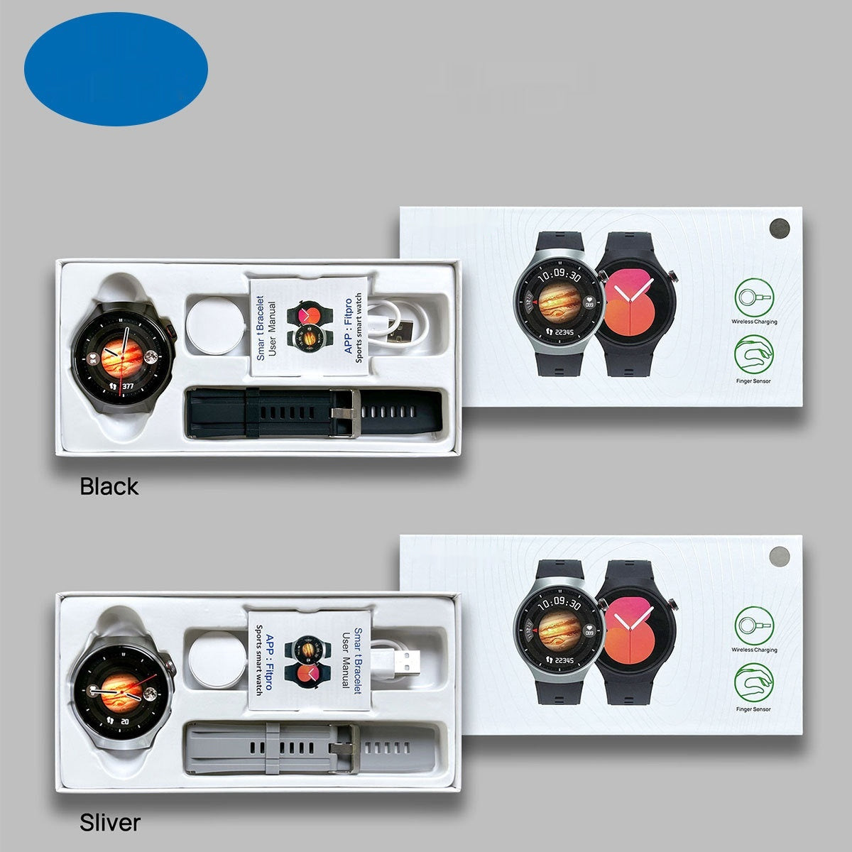 Health And Sports Round Screen Smart Watch