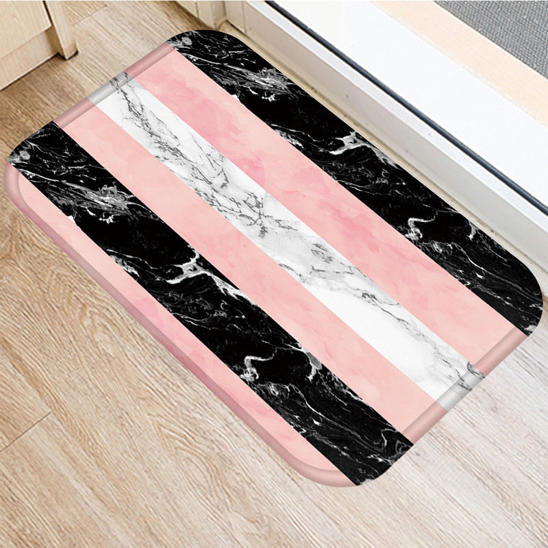Striped Non-slip Mat Decorative Carpet Kitchen Mat