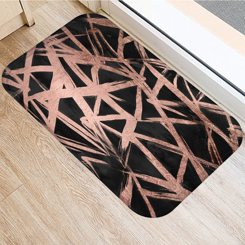 Striped Non-slip Mat Decorative Carpet Kitchen Mat