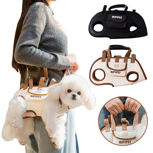 Outdoor Traction Backpacks For Dogs, , Including A Leash And Harness For Both Cats And Dogs, Suitable For Carrying Or As A Crossbody Bag