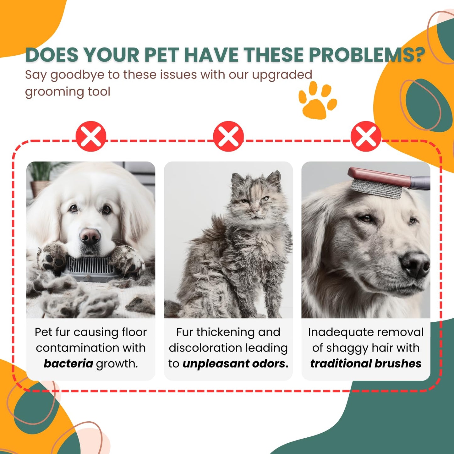 Brush With Spray For Pet Grooming Cat &  Dog