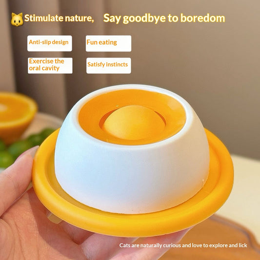 Anti-spill Slow Feeder Cat  and Dog Toy, Boredom Buster, Chew-resistant Treat Dispenser